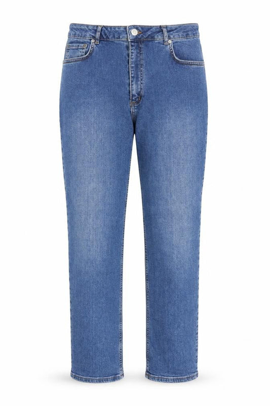 ASOS Womens Blue Cotton Straight Jeans Size 32 in L32 in Regular Zip