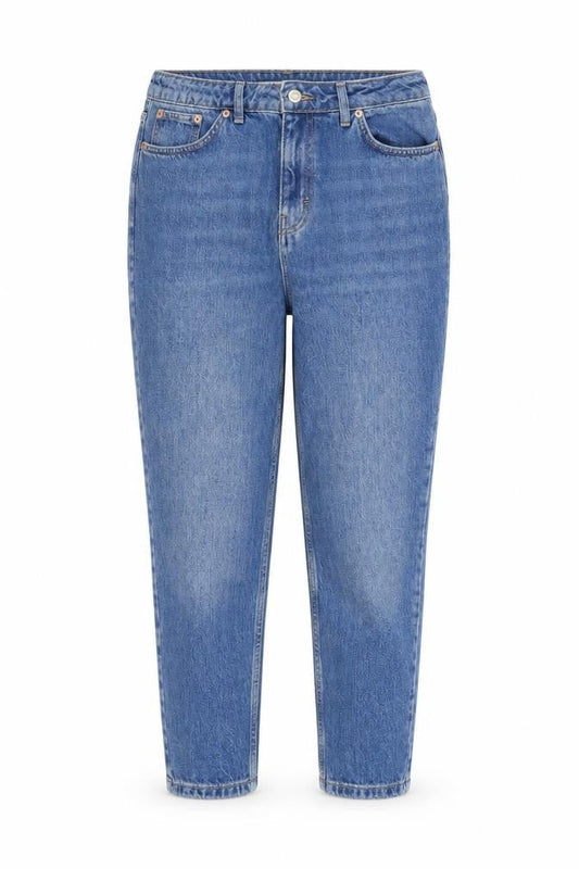 ASOS Womens Blue Cotton Tapered Jeans Size 32 in L28 in Regular Zip