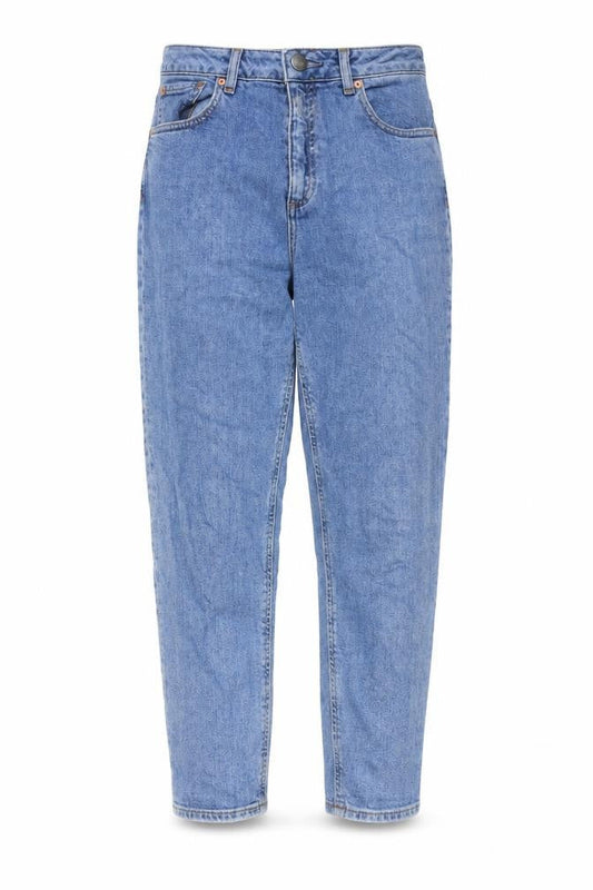 ASOS Womens Blue Cotton Tapered Jeans Size 28 in L30 in Regular Zip