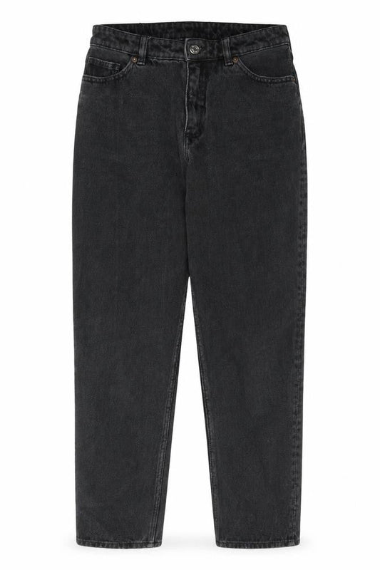Monki Womens Black Cotton Mom Jeans Size 28 in L28 in Regular Zip