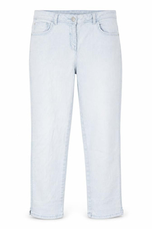 George Womens Blue Cotton Straight Jeans Size 12 L22 in Regular Zip