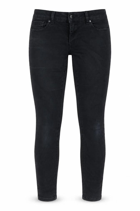 Next Womens Black Cotton Skinny Jeans Size 8 L29 in Regular Zip