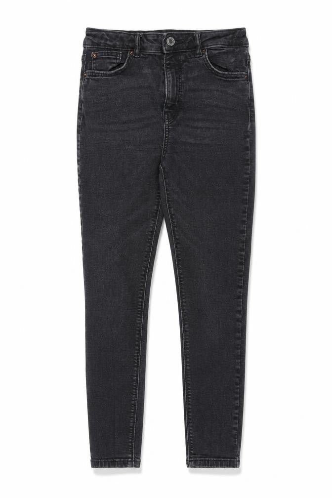 Denim & Co. Womens Black Cotton Skinny Jeans Size 10 L25 in Regular Zip