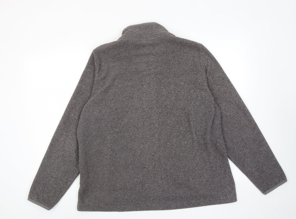 Marks & Spencer Womens Grey Jacket Size 20 Zip