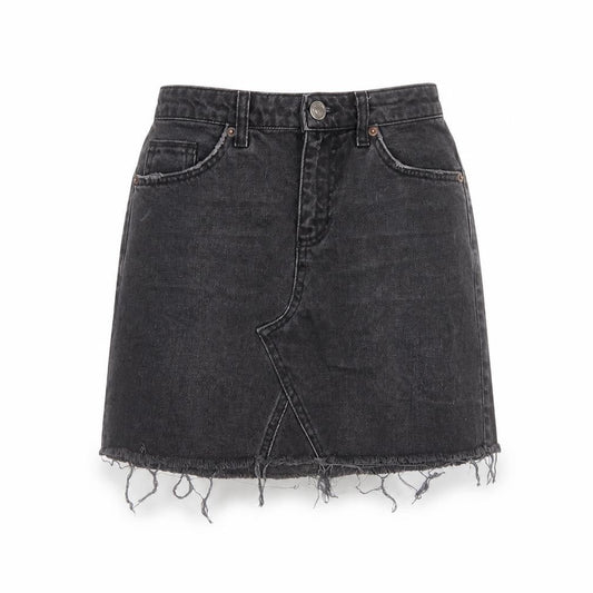 BDG Womens Grey Cotton Mini Skirt Size XS Button