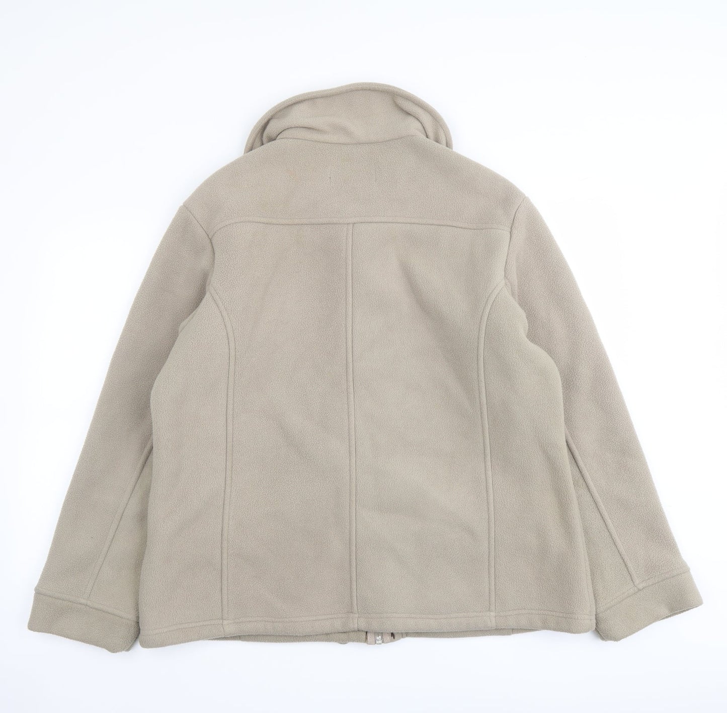 Finesse Womens Beige Jacket Size 16 Zip