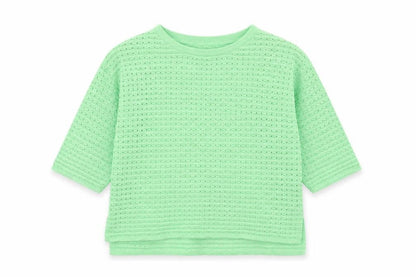 Next Womens Green Round Neck Cotton Pullover Jumper Size 10