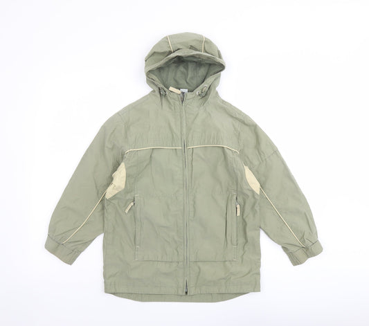 Adams Boys Green Jacket Size 8 Years Zip