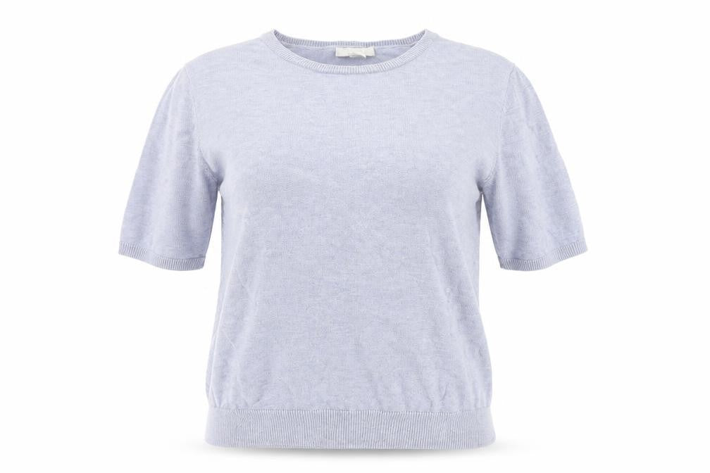 H&M Womens Blue Round Neck Viscose Pullover Jumper Size M