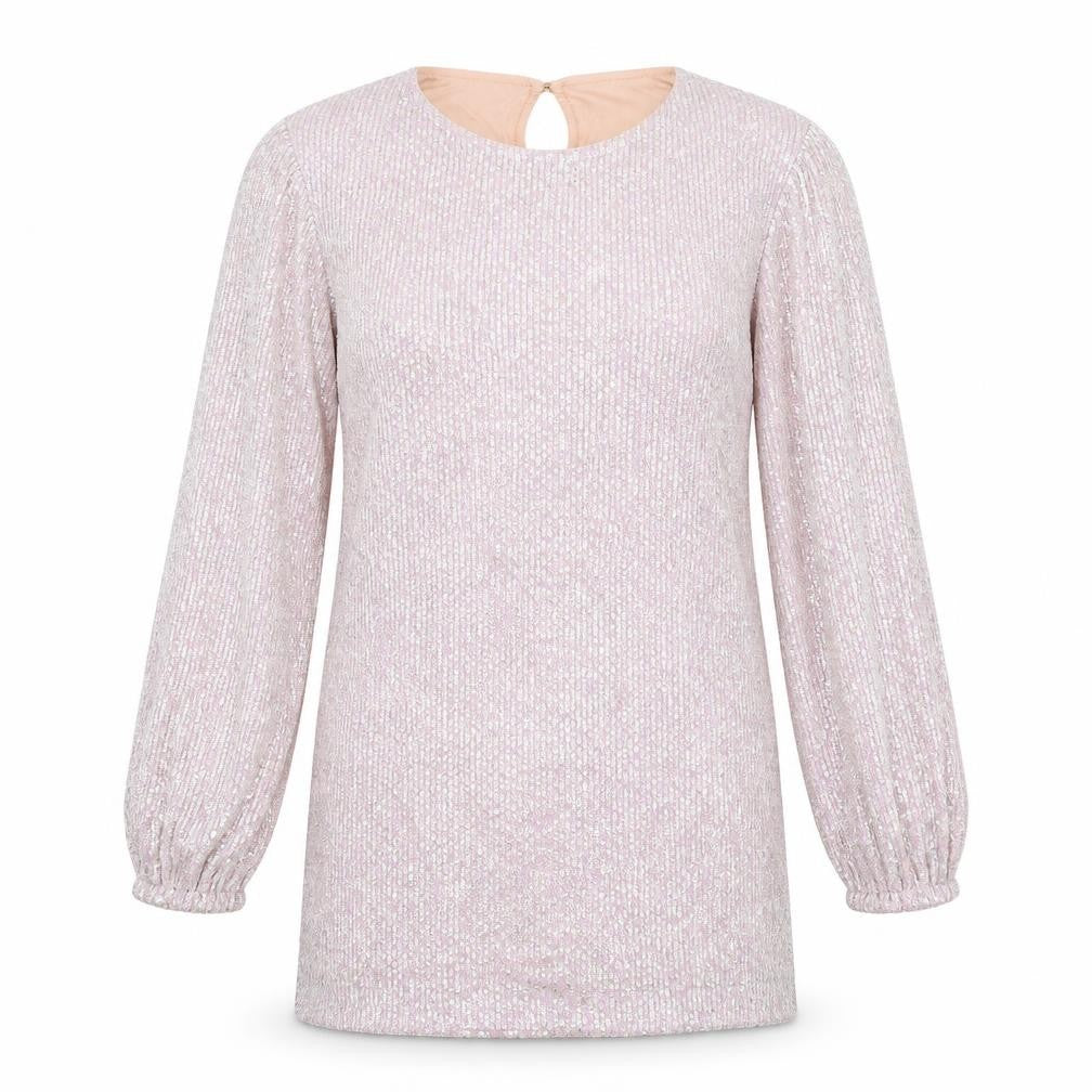 Club L Womens Pink Polyester Shirt Dress Size 10 Round Neck Button
