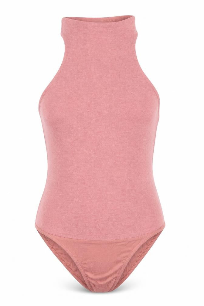 River Island Womens Pink Polyester Bodysuit One-Piece Size 14 Snap