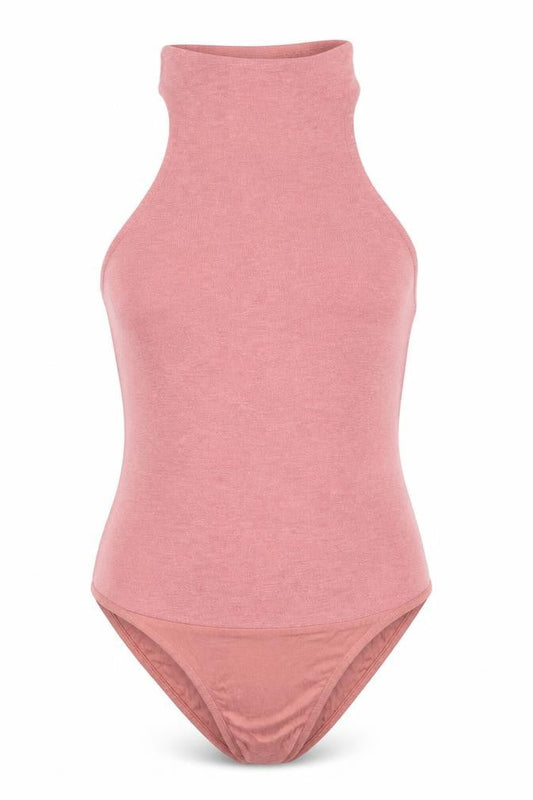 River Island Womens Pink Polyester Bodysuit One-Piece Size 14 Snap