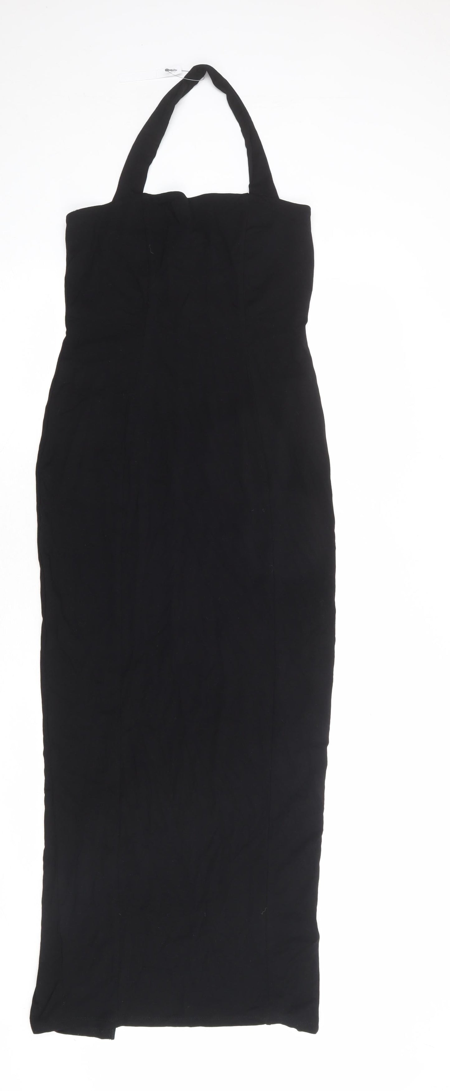 ASOS Womens Black Viscose Shift Size 8 Halter Pullover