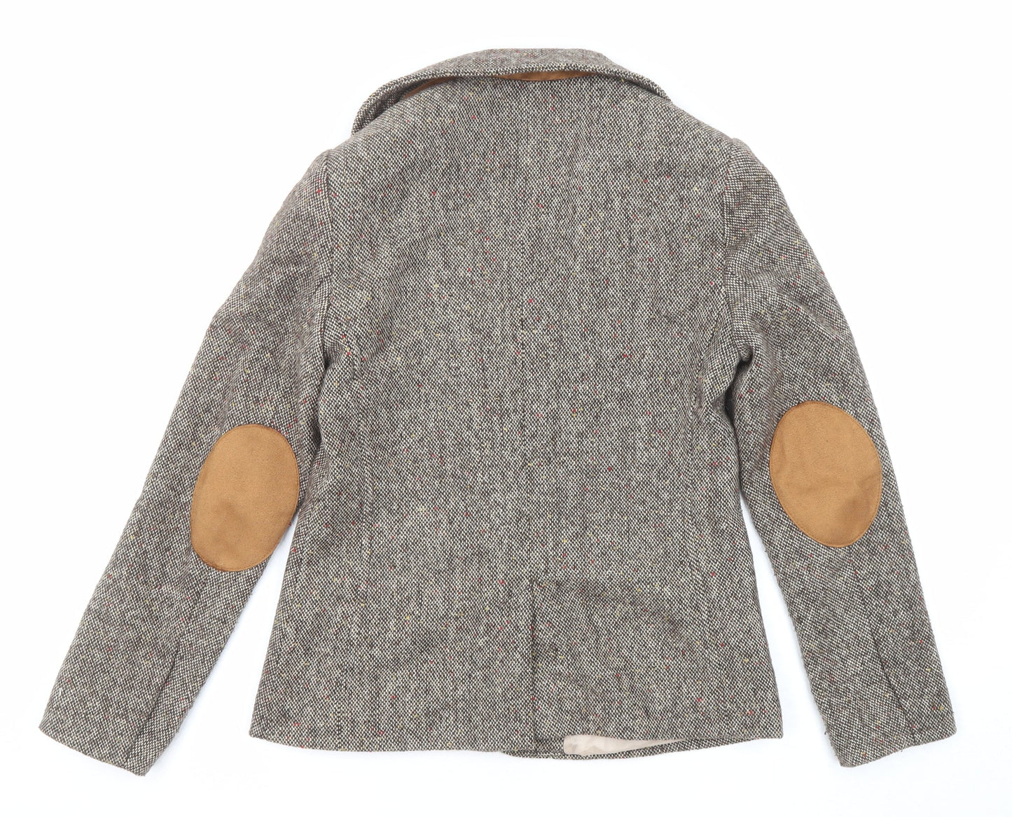 Topshop Womens Multicoloured Geometric Jacket Size 8 Snap