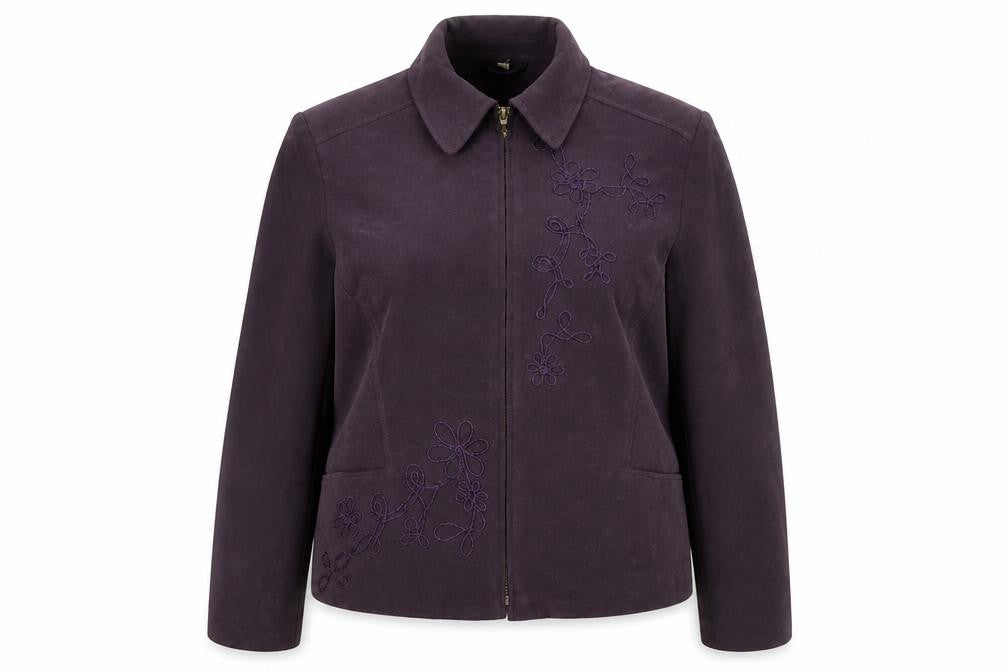 EWM Womens Purple Jacket Size 16 Zip