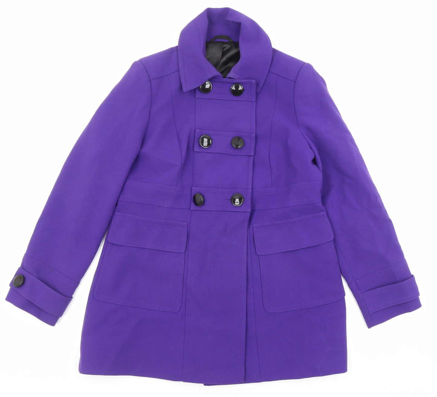 Marks and Spencer Womens Purple Jacket Size 14 Button