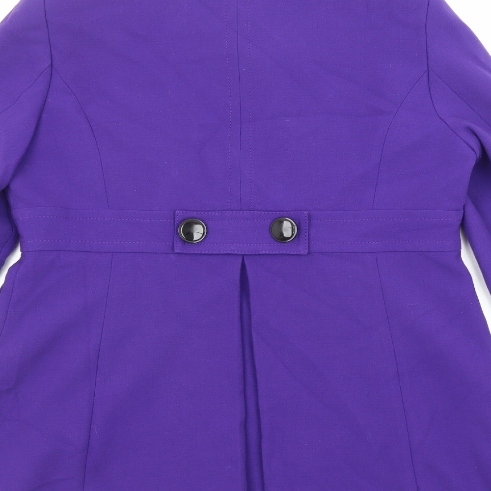 Marks and Spencer Womens Purple Jacket Size 14 Button