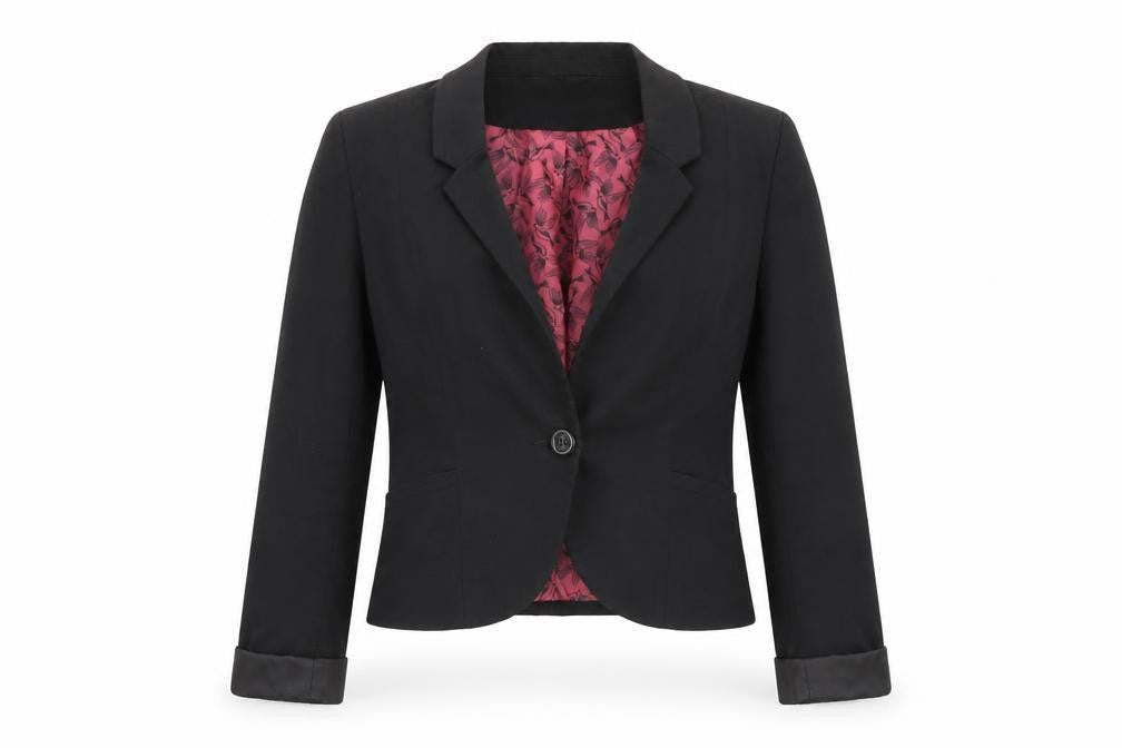 Divided by H&M Womens Black Jacket Blazer Size 10 Button