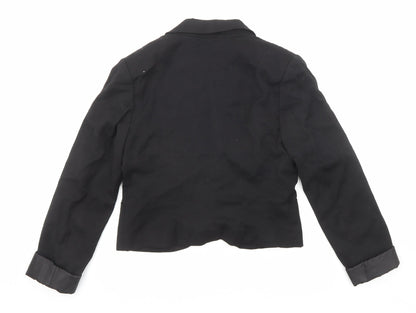 Divided by H&M Womens Black Jacket Blazer Size 10 Button