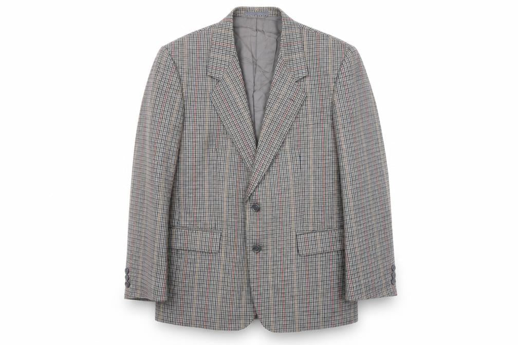 Diplomat Mens Multicoloured Geometric Wool Jacket Blazer Size 40 Regular