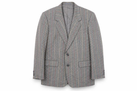 Diplomat Mens Multicoloured Geometric Wool Jacket Blazer Size 40 Regular