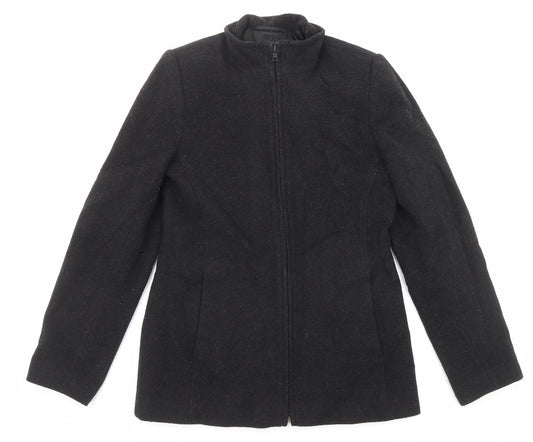 Debenhams Womens Black Jacket Size 10 Zip