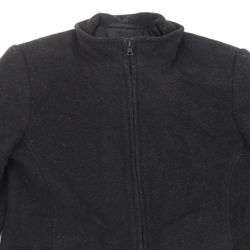 Debenhams Womens Black Jacket Size 10 Zip