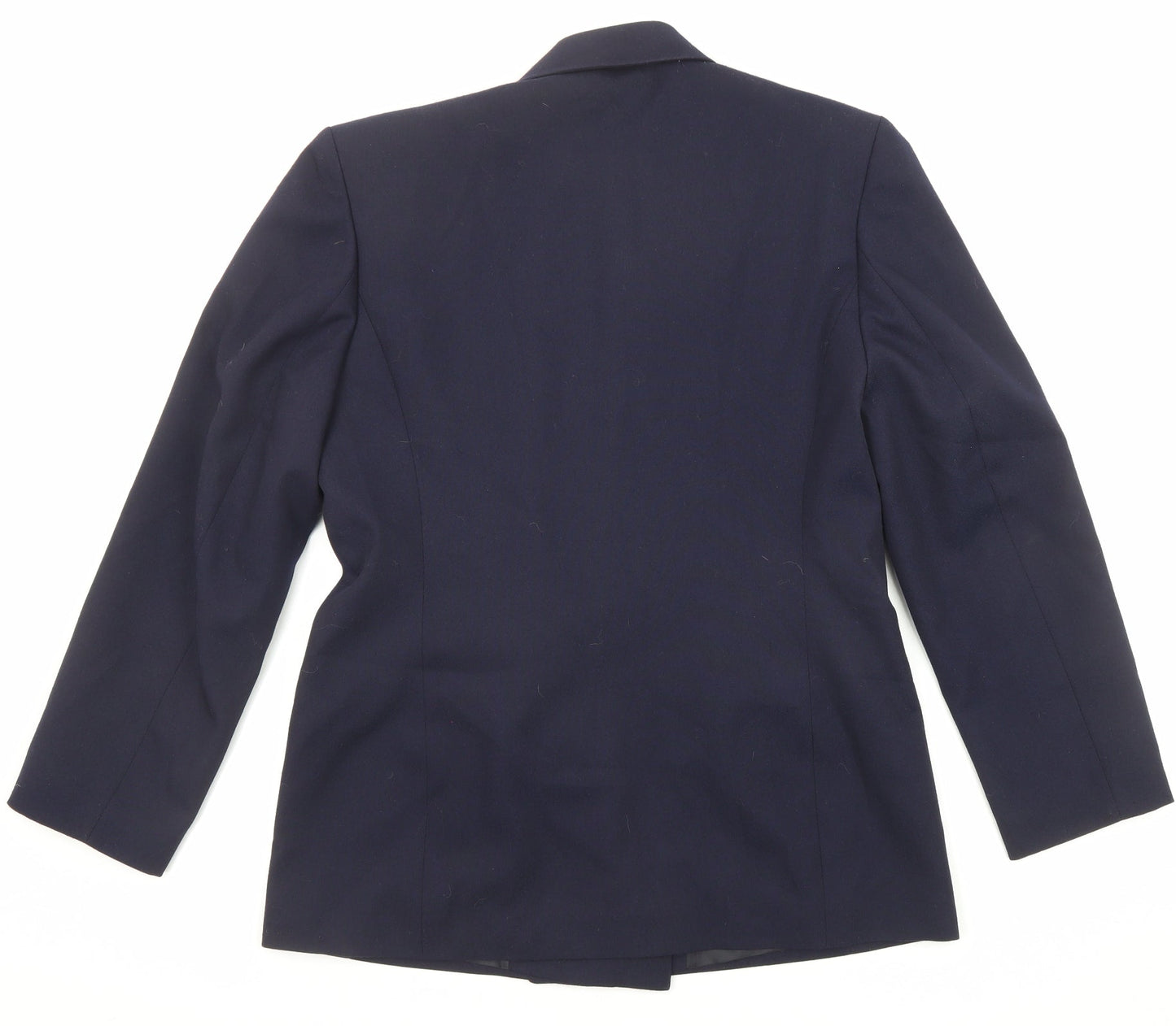 St Michael Womens Blue Jacket Blazer Size 12 Button