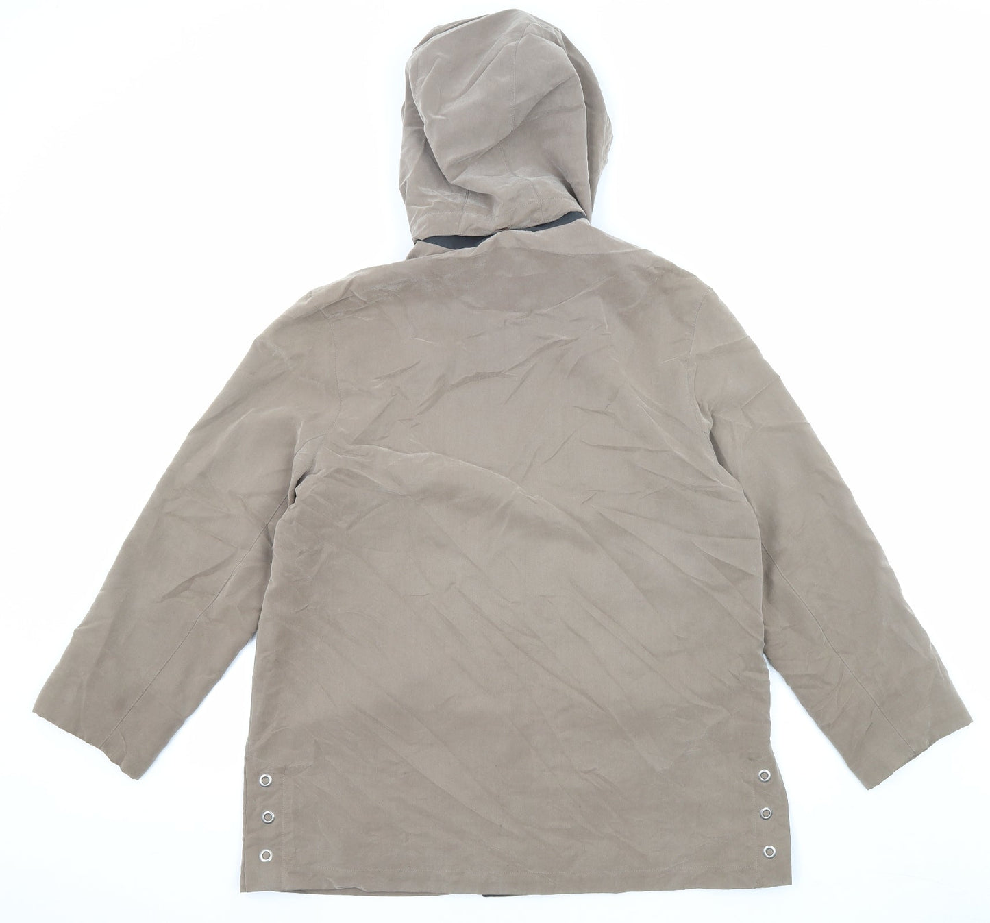 Underwraps Womens Beige Jacket Size 10 Snap