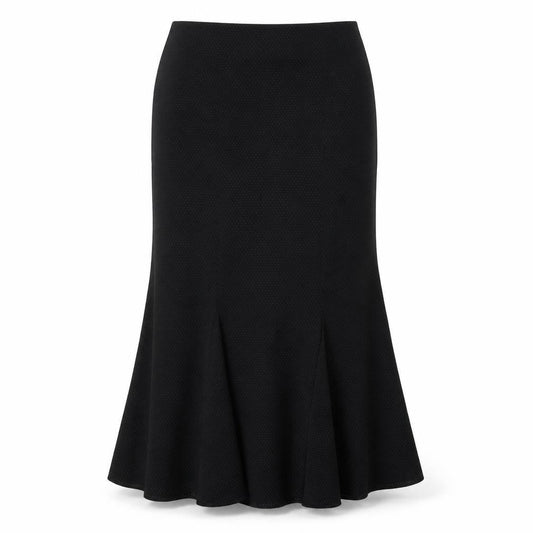 Alex & Co Womens Black Acetate Maxi Skirt Size 12 Zip