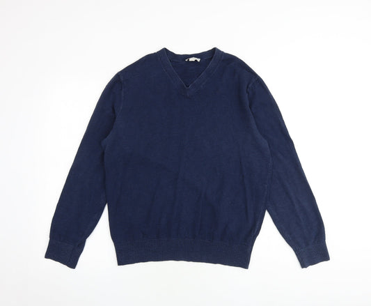 Gap Mens Blue Cotton Pullover Sweatshirt Size M