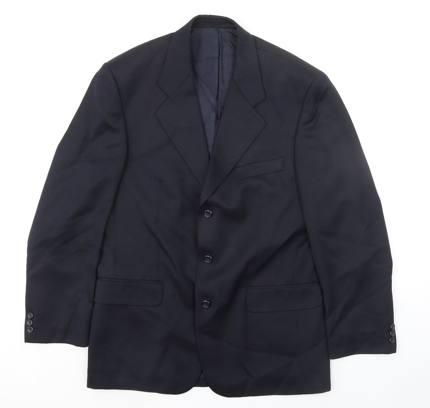 Burton Mens Blue Polyester Jacket Suit Jacket Size M Regular