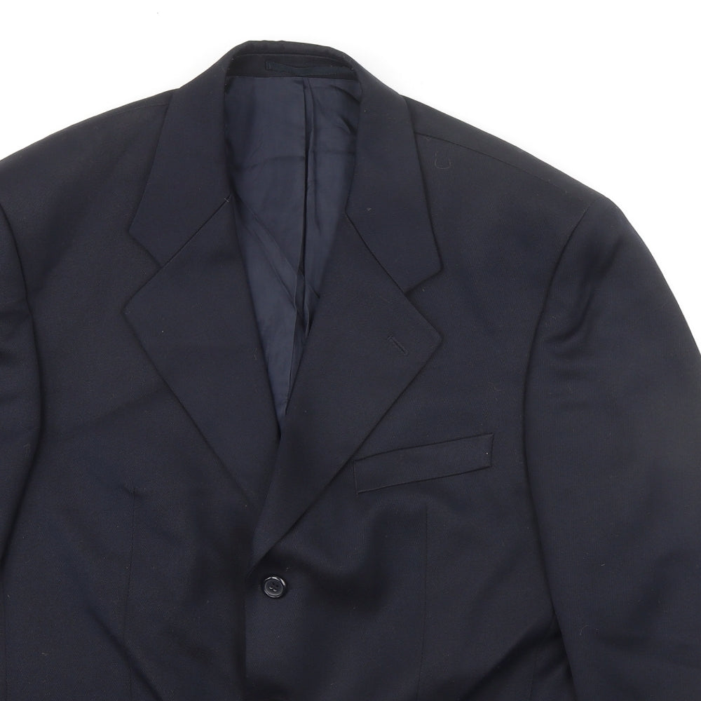 Burton Mens Blue Polyester Jacket Suit Jacket Size M Regular