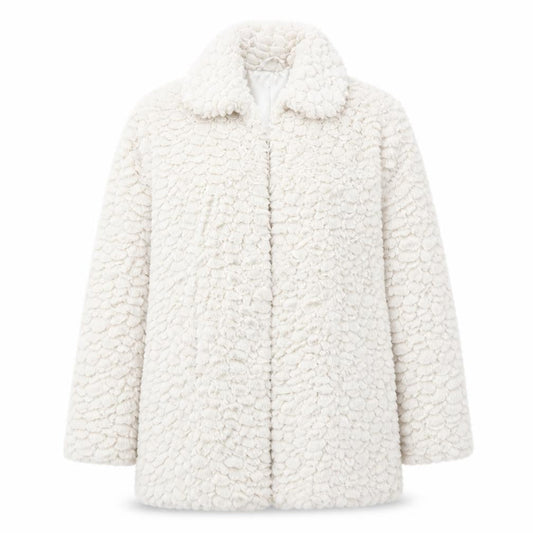 Dorothy Perkins Womens Ivory Jacket Size 10 Hook & Eye - Textured