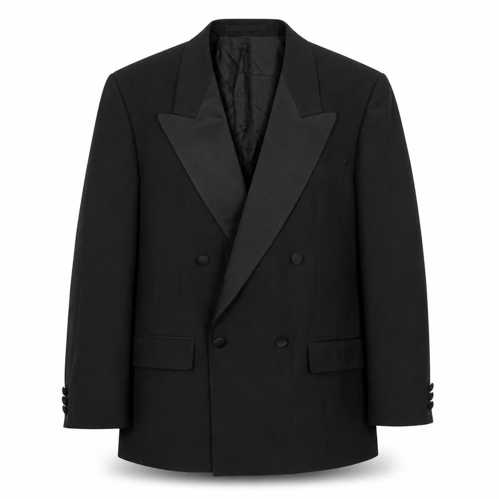 Daniel Drescott Mens Black Polyester Tuxedo Suit Jacket Size 40 Regular