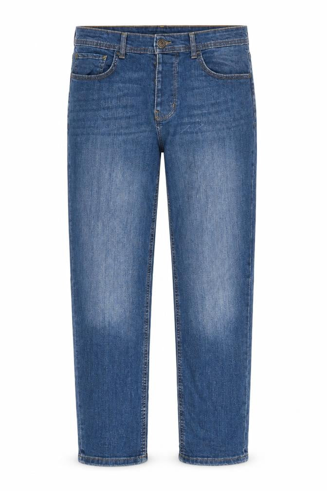 Denim & Co. Mens Blue Cotton Straight Jeans Size 26 in L30 in Regular Button
