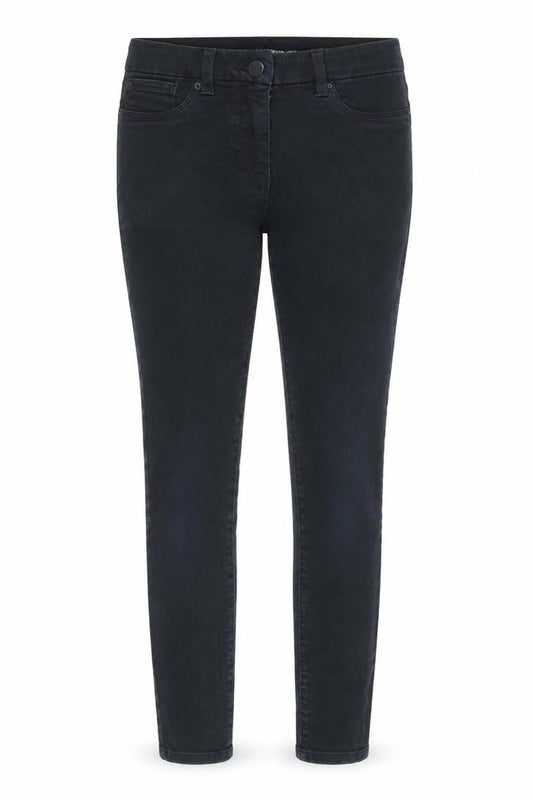 Next Womens Black Cotton Skinny Jeans Size 10 L28 in Regular Zip