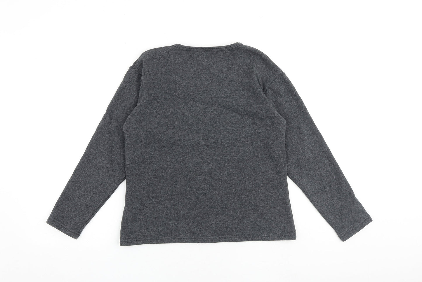 Wonders Womens Grey Cotton Pullover Sweatshirt Size M Pullover