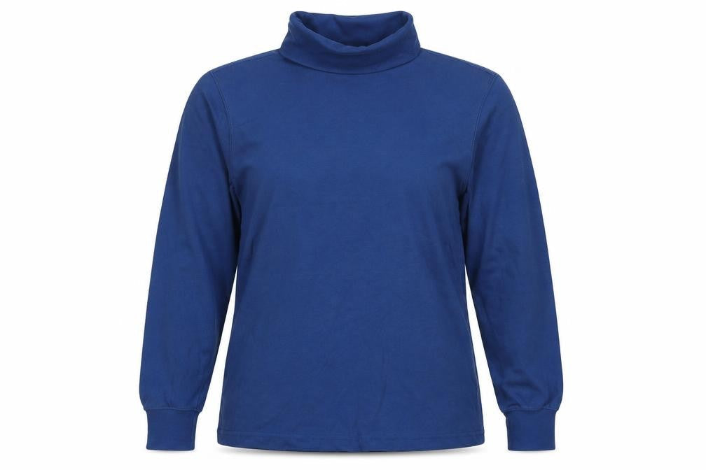 Lands' End Womens Blue Cotton Pullover Sweatshirt Size 4 Pullover