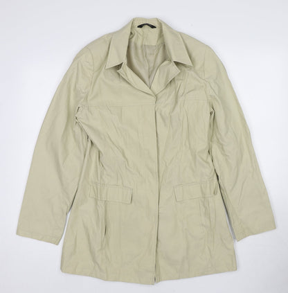 St. Bernard Womens Beige Jacket Size 12 Button