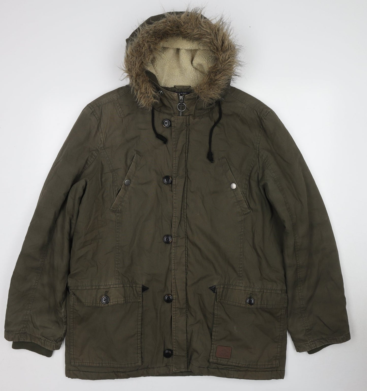 Threadbare Womens Green Jacket Size XL Zip