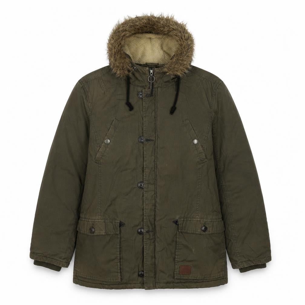 Threadbare Womens Green Jacket Size XL Zip