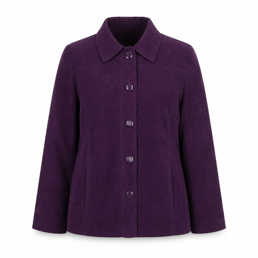 EWM Womens Purple Jacket Size 16 Zip