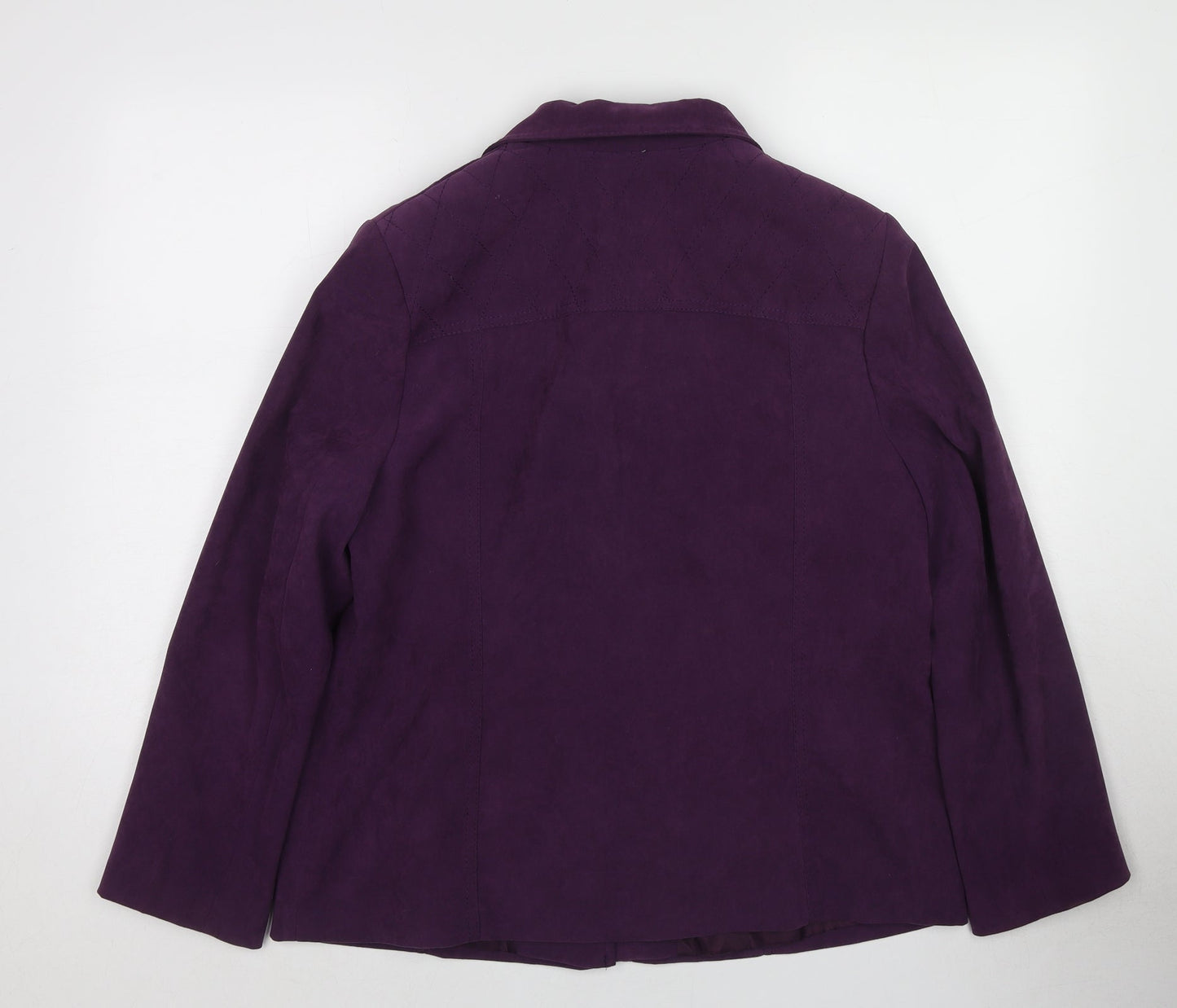 EWM Womens Purple Jacket Size 16 Zip