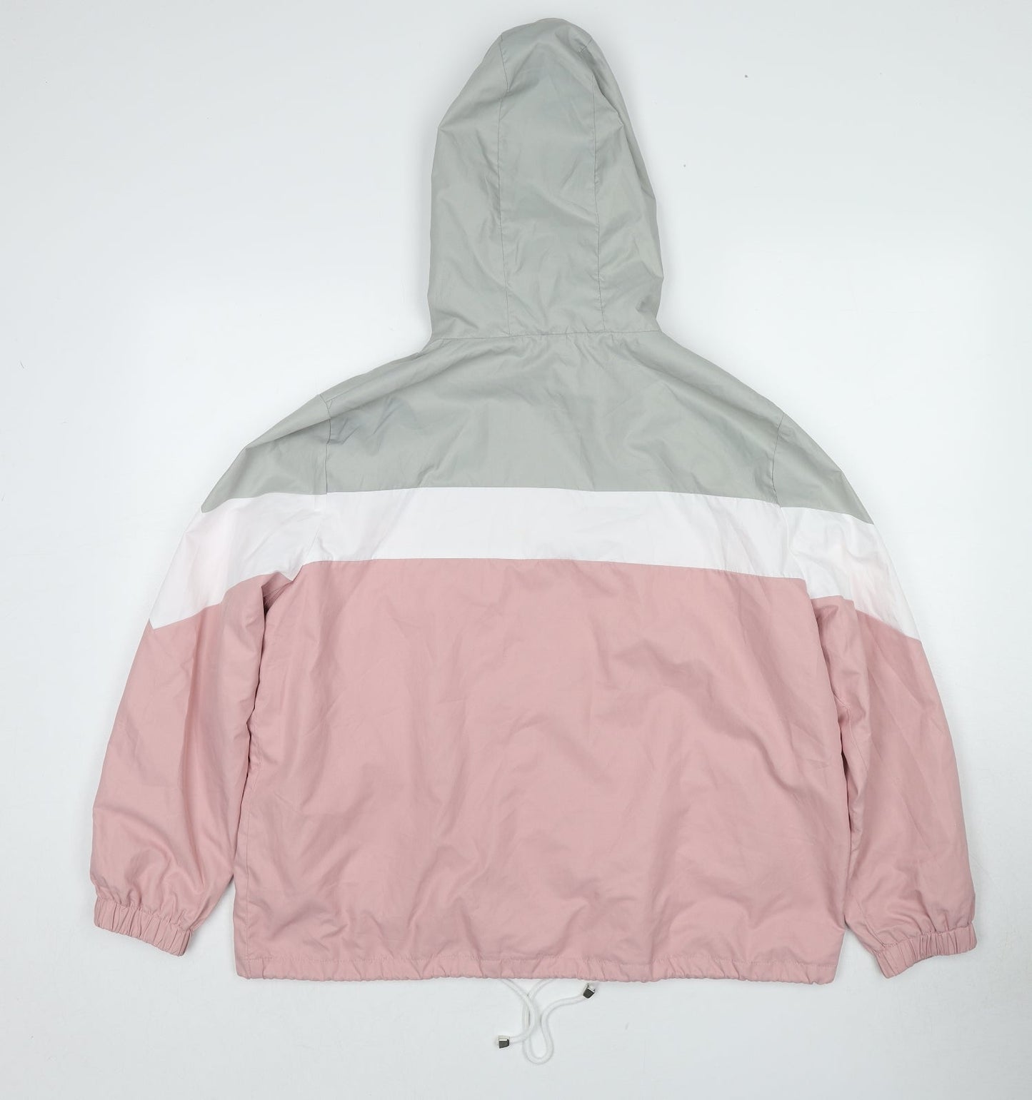New Look Womens Pink Geometric Jacket Size L Zip