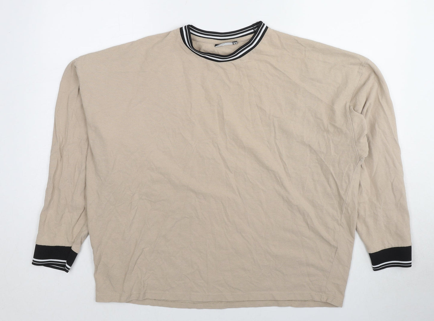 ASOS Mens Brown Cotton Pullover Sweatshirt Size S