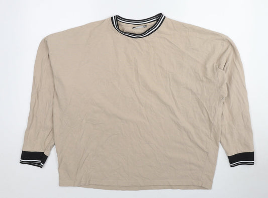 ASOS Mens Brown Cotton Pullover Sweatshirt Size S
