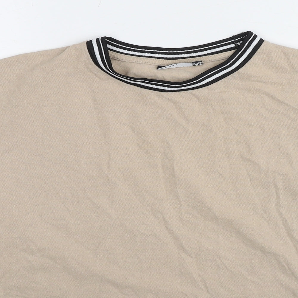 ASOS Mens Brown Cotton Pullover Sweatshirt Size S