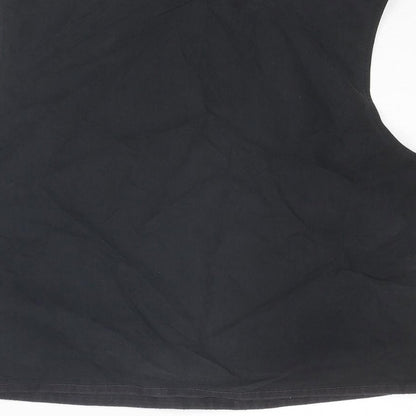 Oasis Womens Black Viscose Basic Tank Size 16 Round Neck