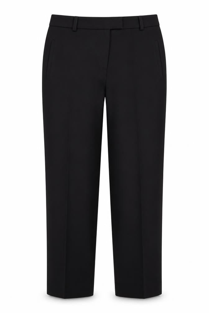 Miss Selfridge Womens Black Polyester Chino Trousers Size 10 L26 in Regular Zip